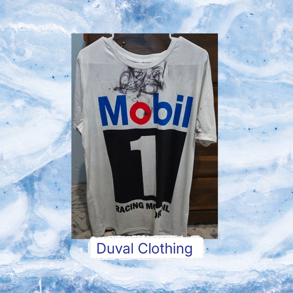 Duval Clothing Men's Mobil One T-Shirt Sz L